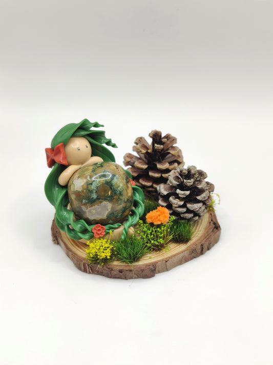 RESERVEE Jardin de Fééluna Nymphe des forêts - Rhyolite