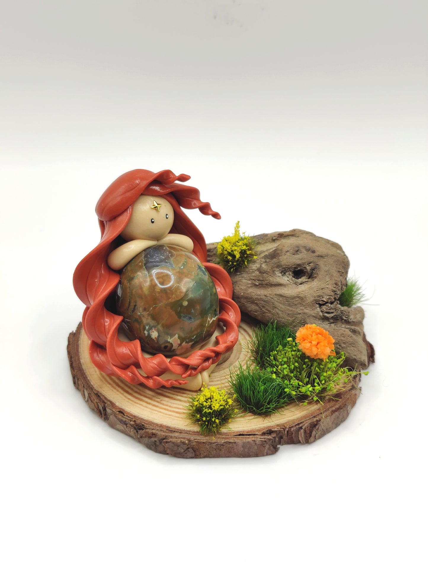 RESERVEE Jardin de Fééluna - Nymphe des forêts - Rhyolite