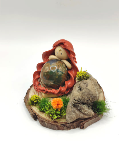 RESERVEE Jardin de Fééluna - Nymphe des forêts - Rhyolite