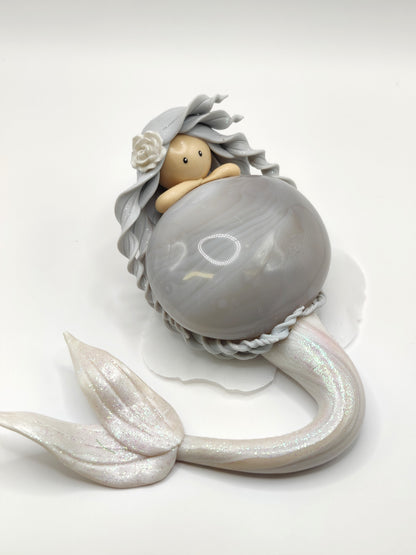 Sirène blanche - Agate grise