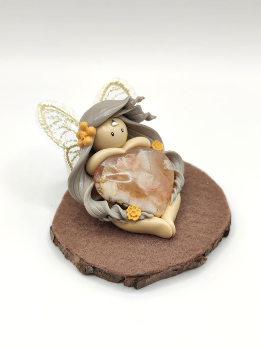 Fée des fleurs - Agate fleurs de cerisier