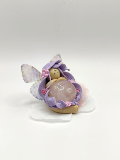 Fée des fleurs - Quartz rose