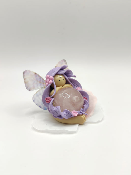 Fée des fleurs - Quartz rose