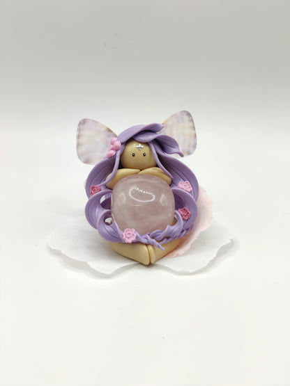 Fée des fleurs - Quartz rose