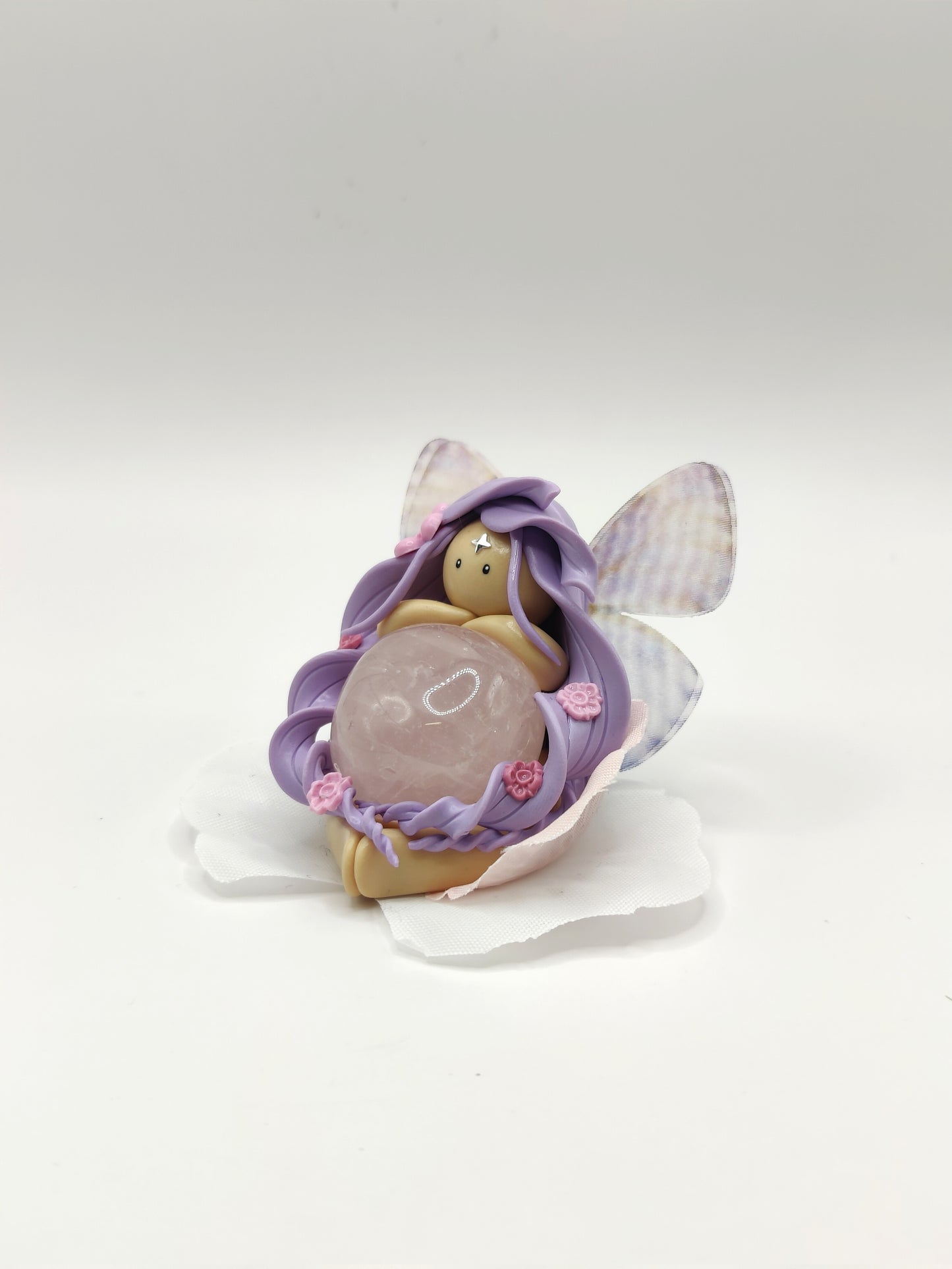 Fée des fleurs - Quartz rose