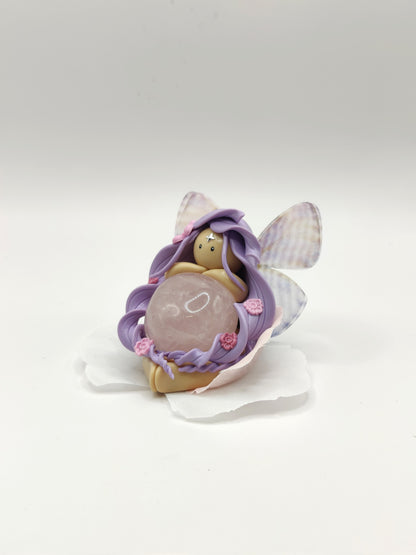 Fée des fleurs - Quartz rose