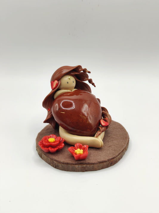 Fée de l'amour - Jaspe Breschia rouge