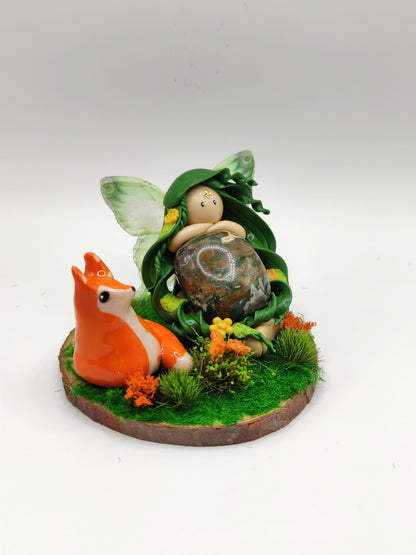 Fée des animaux et son renard - Rhyolite