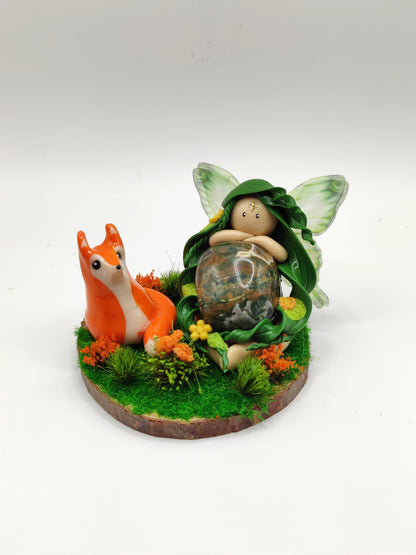 Fée des animaux et son renard - Rhyolite