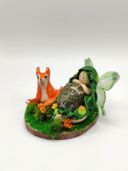 Fée des animaux et son renard - Rhyolite