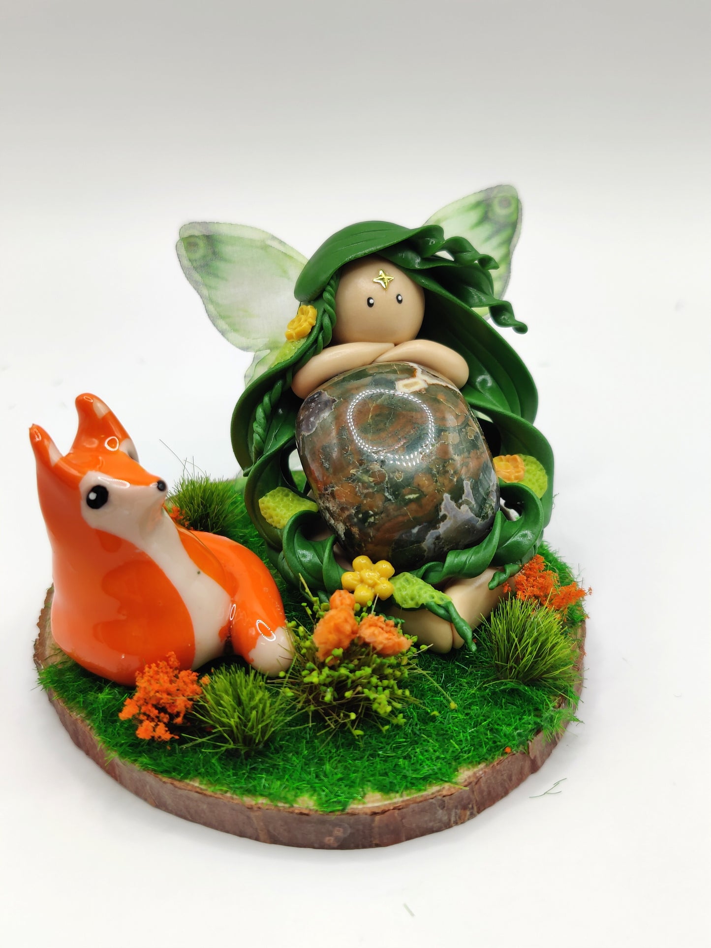 Fée des animaux et son renard - Rhyolite