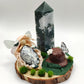 Reine de la nature - Agate mousse et pointe d'agate arbre