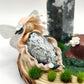 Reine de la nature - Agate mousse et pointe d'agate arbre