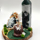 Reine de la nature - Agate mousse et pointe d'agate arbre