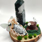 Reine de la nature - Agate mousse et pointe d'agate arbre