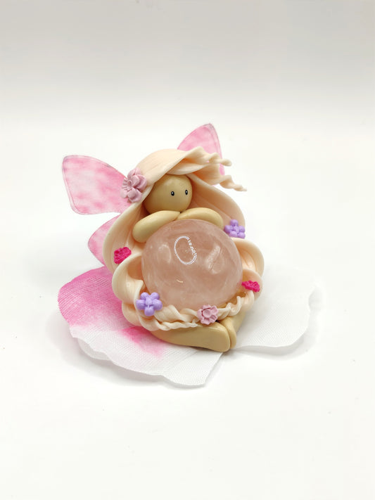 Fée des fleurs - Quartz rose