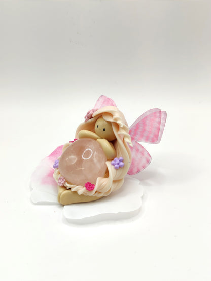 RESERVEE Fée des fleurs - Quartz rose