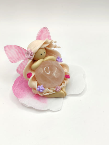 RESERVEE Fée des fleurs - Quartz rose
