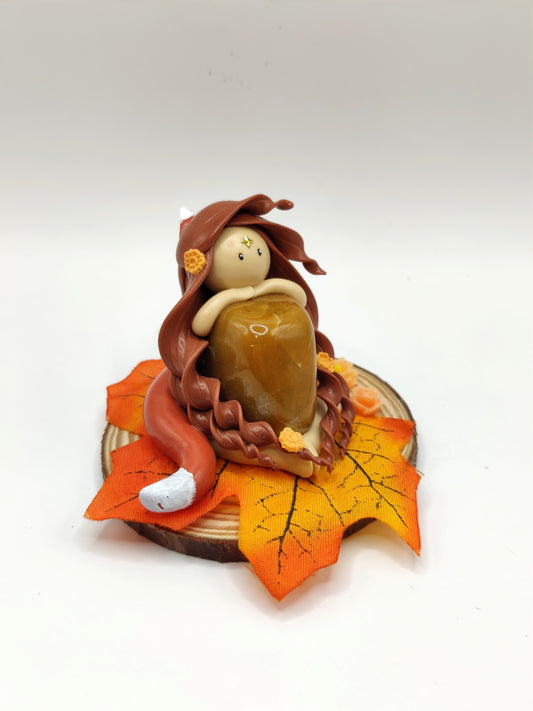 Renarde de l'automne - Aventurine orange