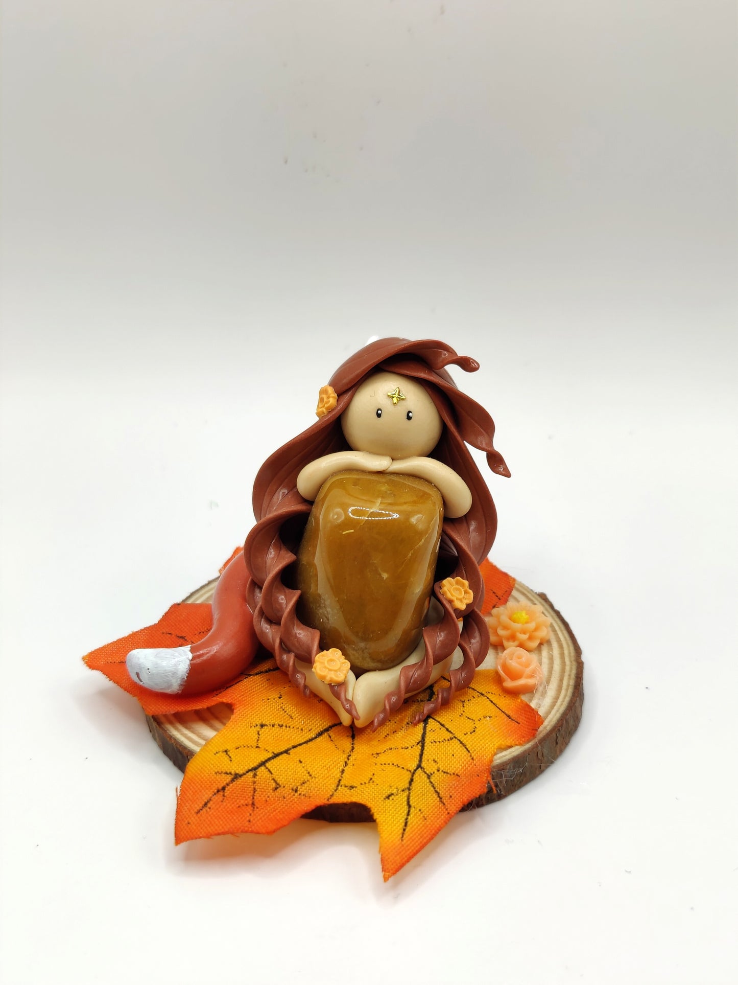 Renarde de l'automne - Aventurine orange