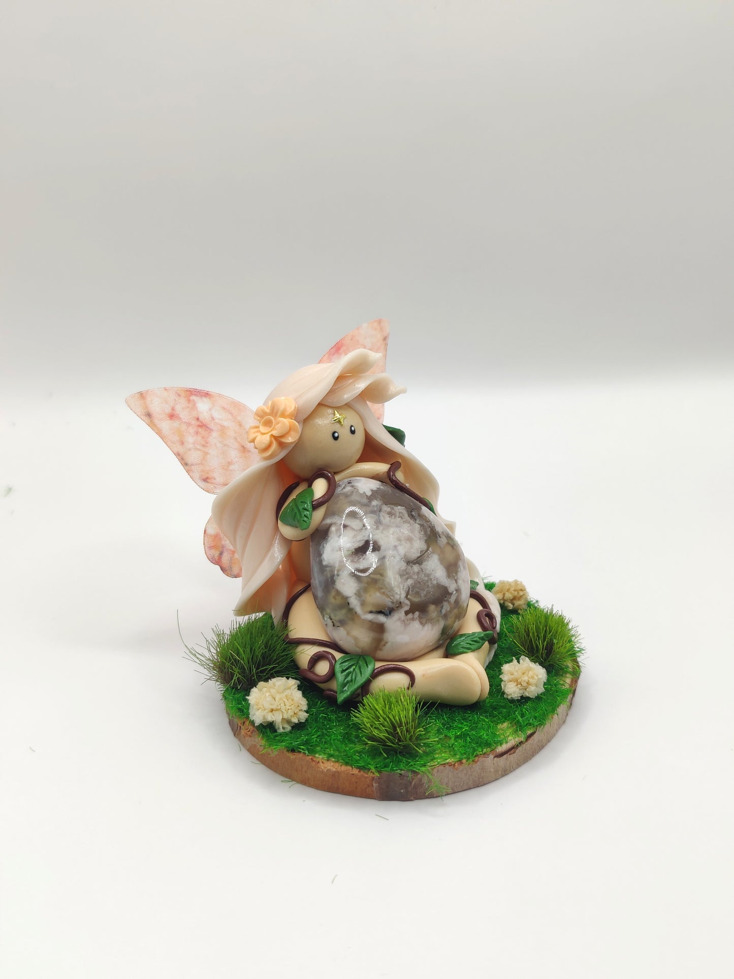 Fée de la forêt - Agate fleurs