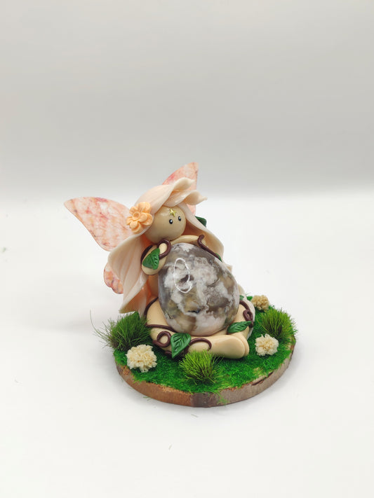 Fée de la forêt - Agate fleurs