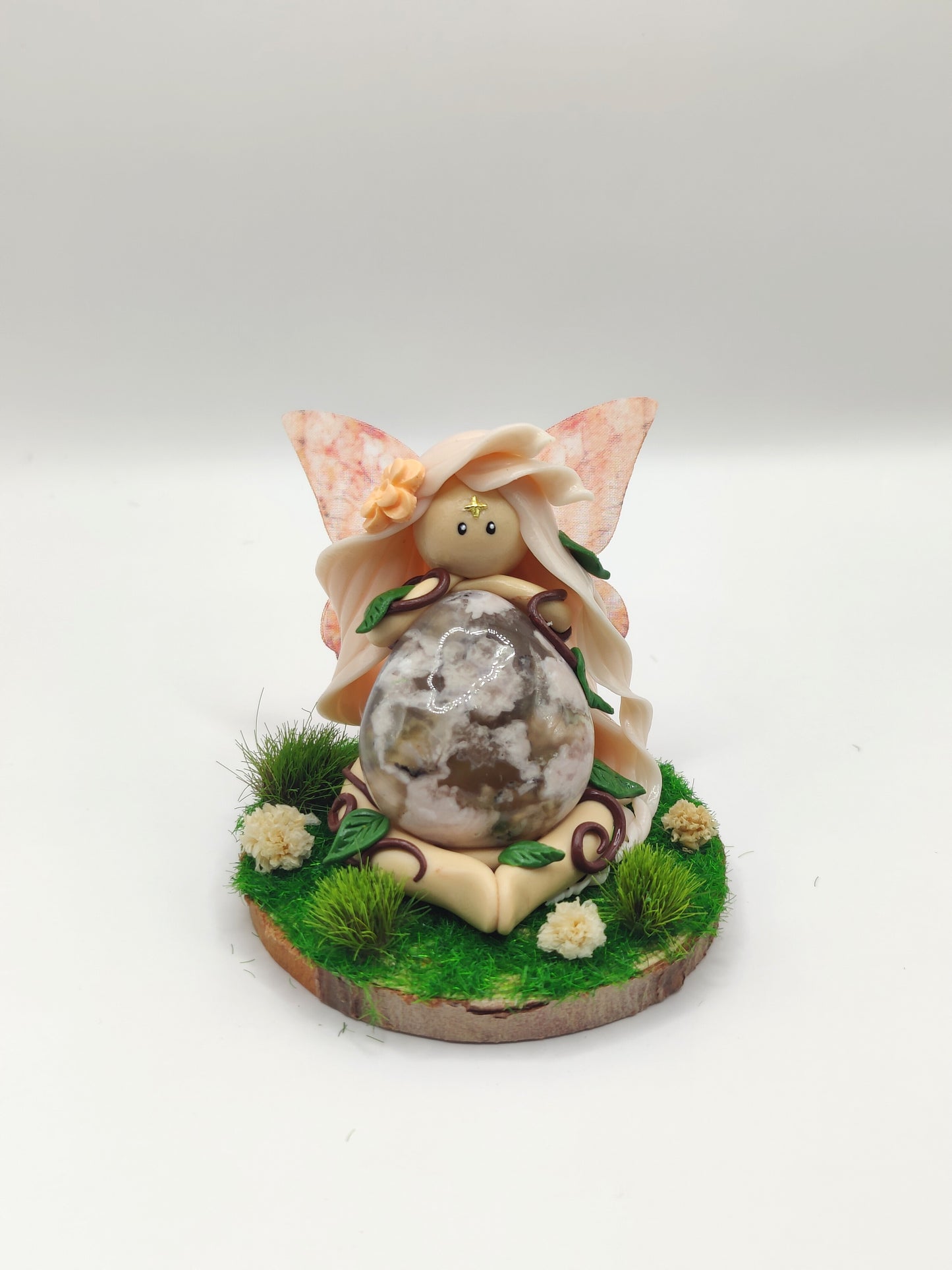 Fée de la forêt - Agate fleurs