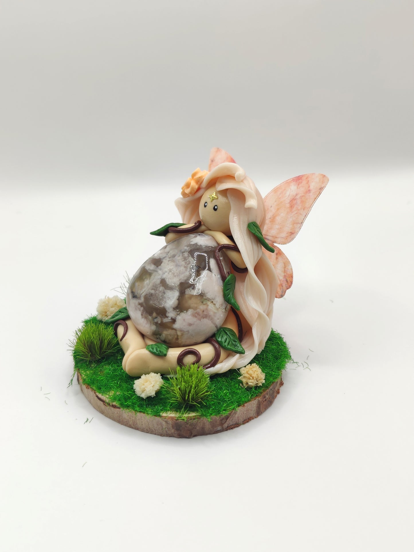 Fée de la forêt - Agate fleurs