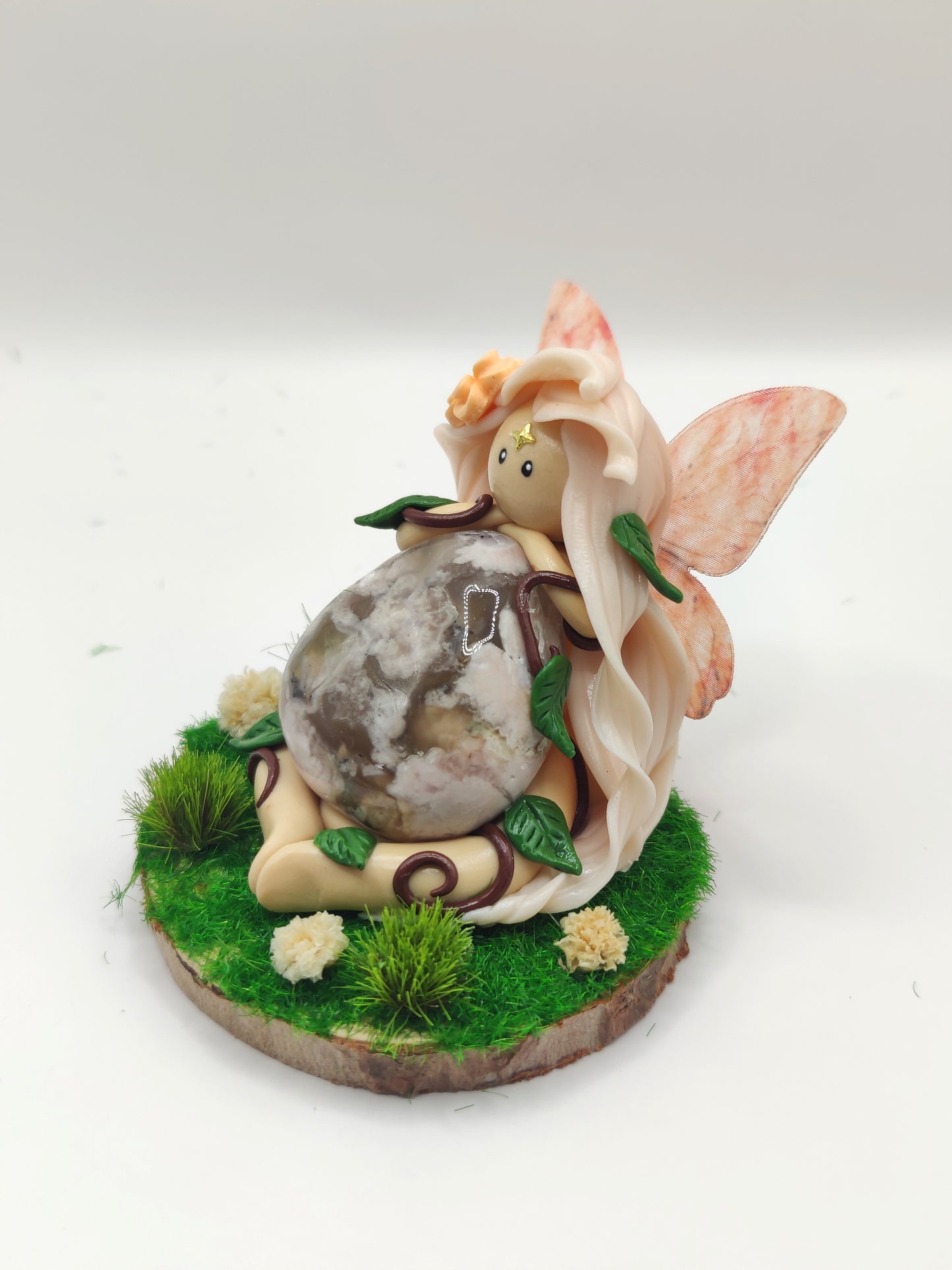 Fée de la forêt - Agate fleurs