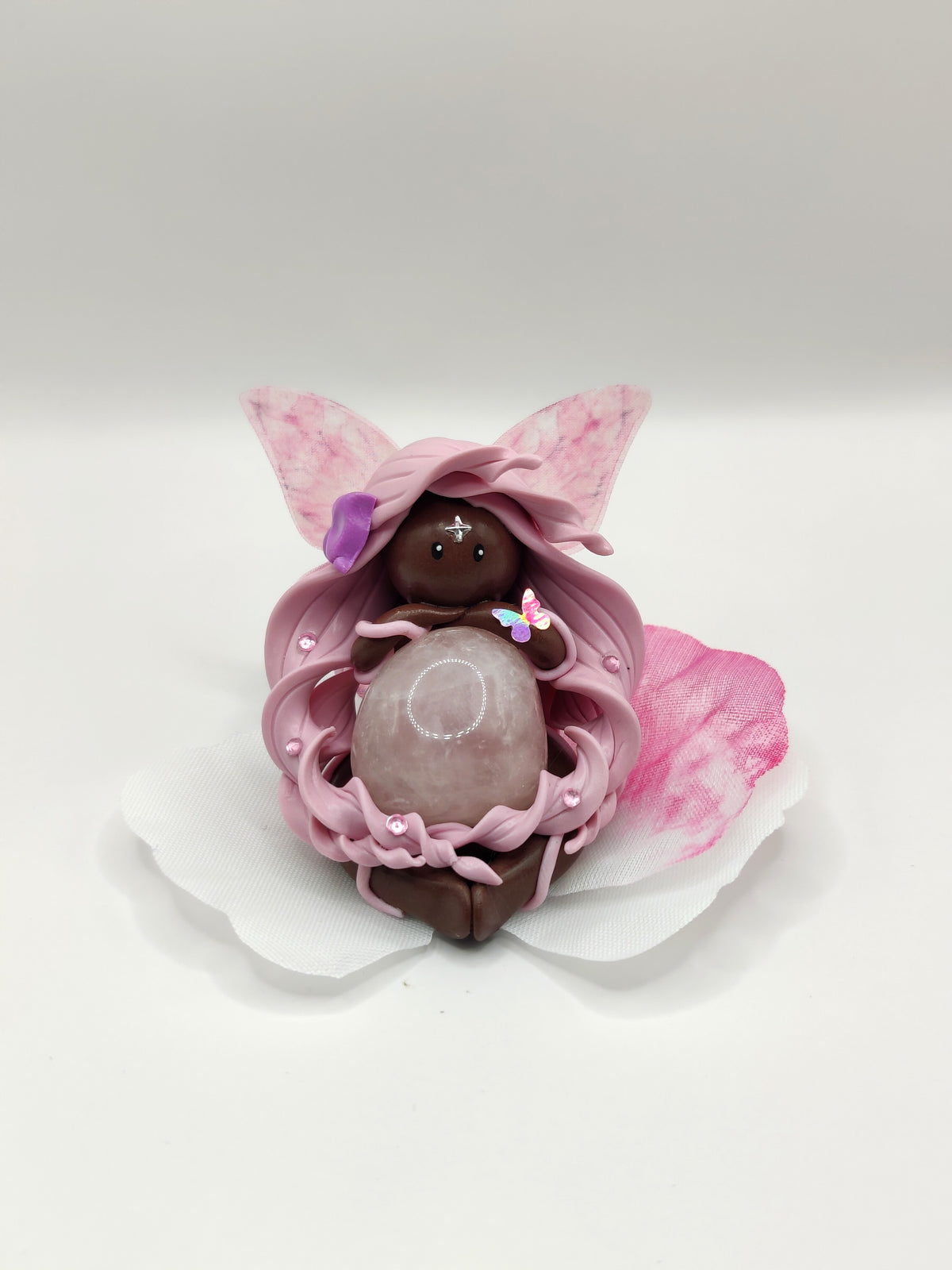 Fée des fleurs - Quartz rose