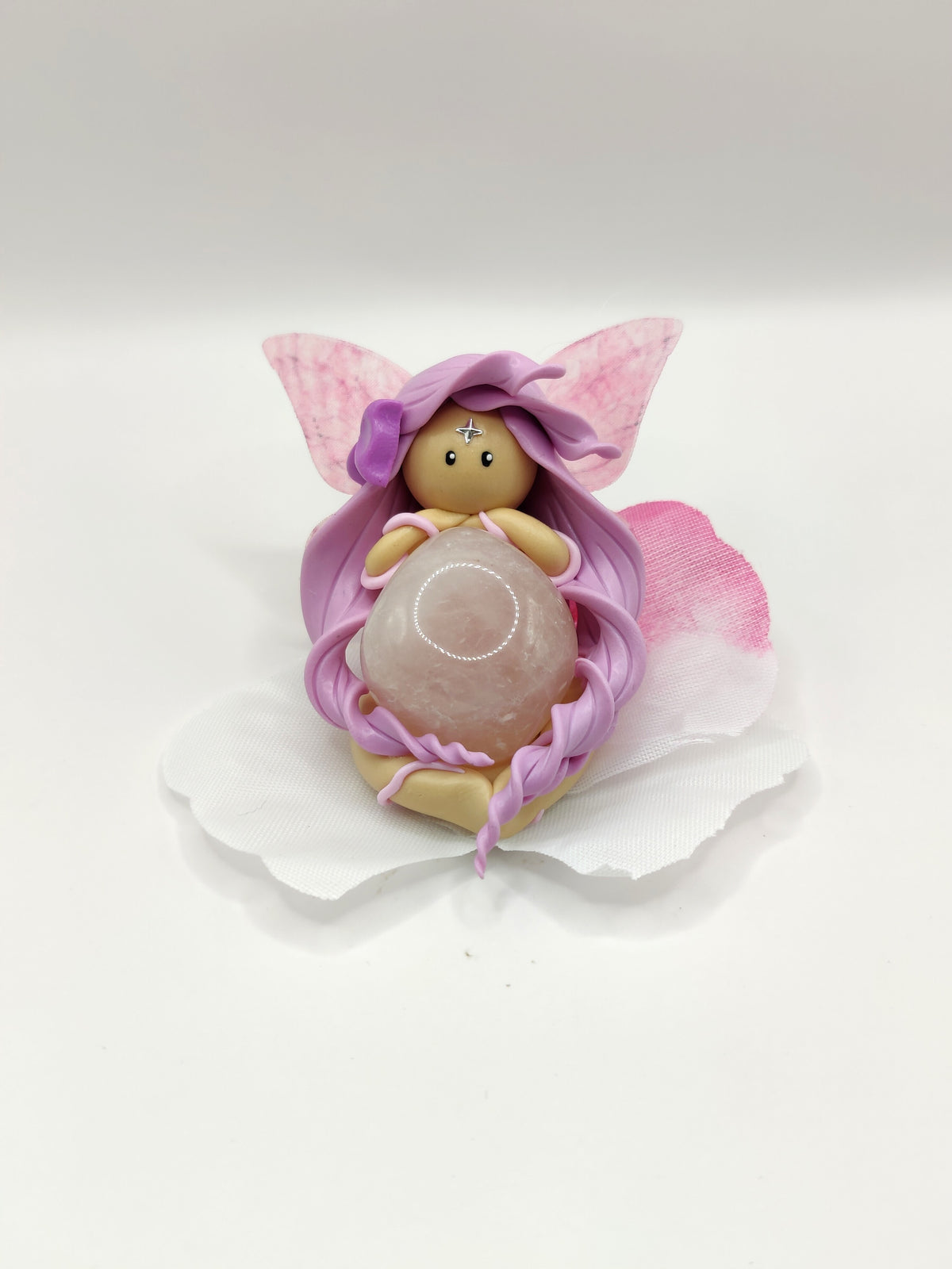 Fée des fleurs - Quartz rose