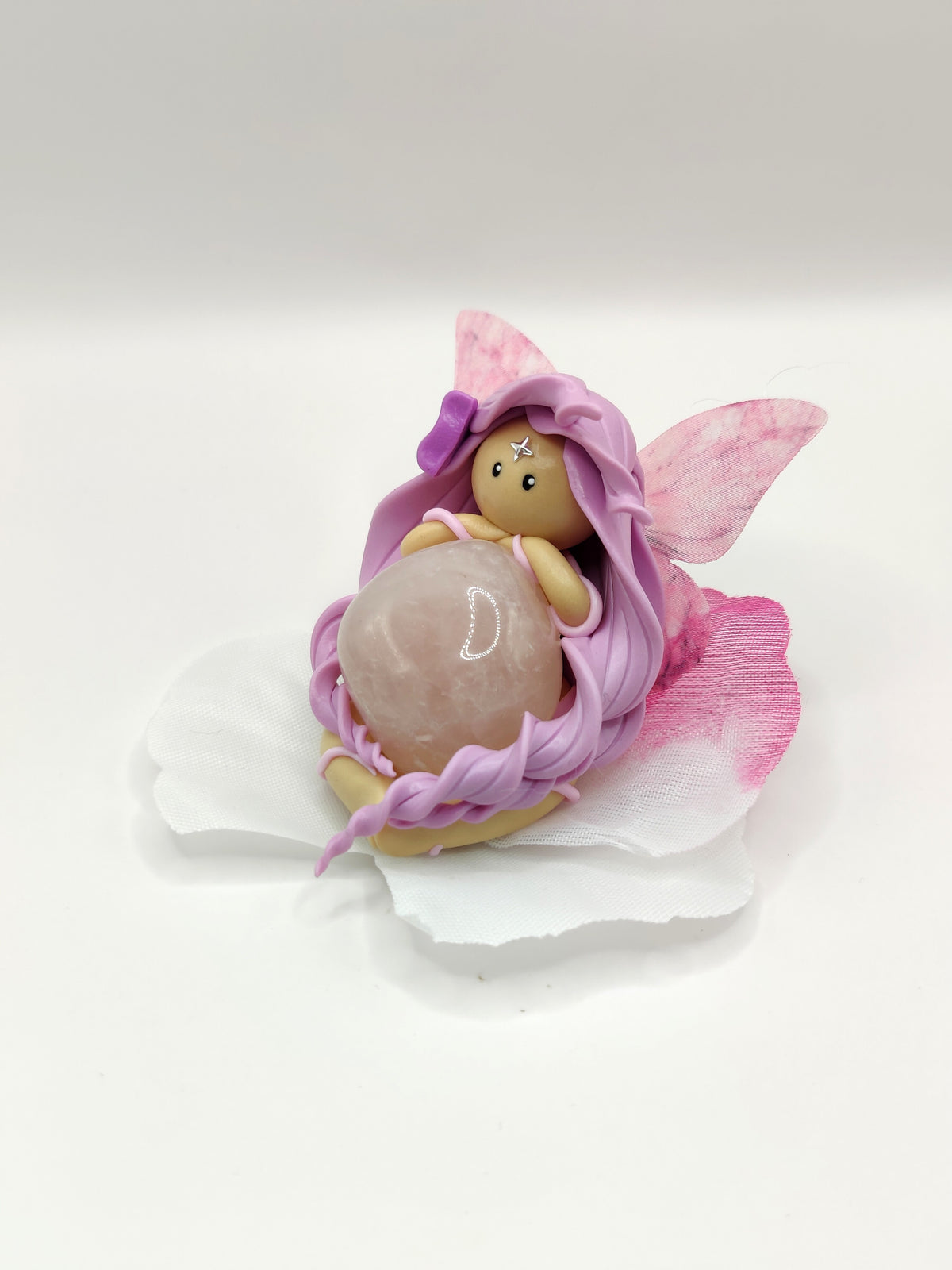 Fée des fleurs - Quartz rose