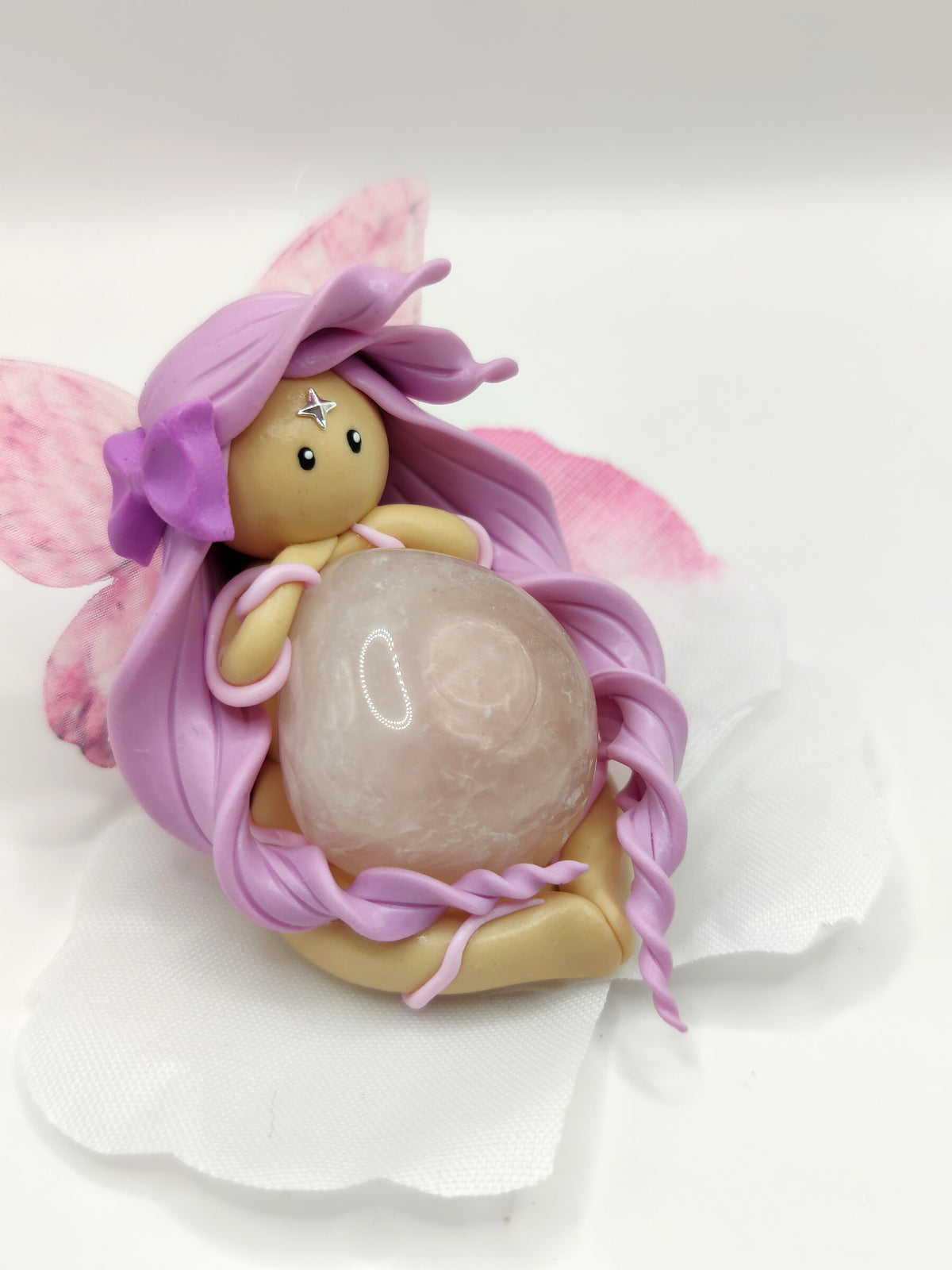 Fée des fleurs - Quartz rose