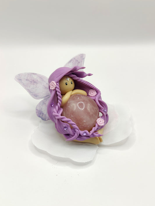 Fée des fleurs - Quartz rose