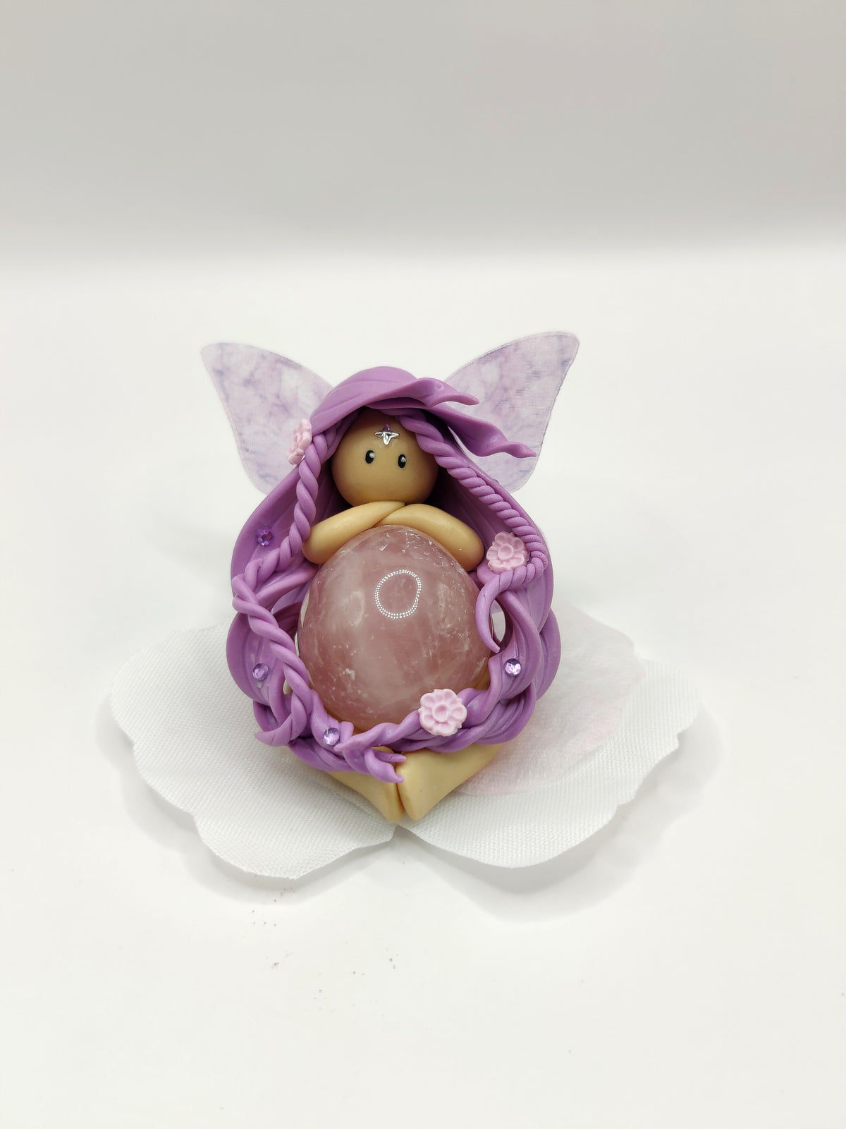Fée des fleurs - Quartz rose