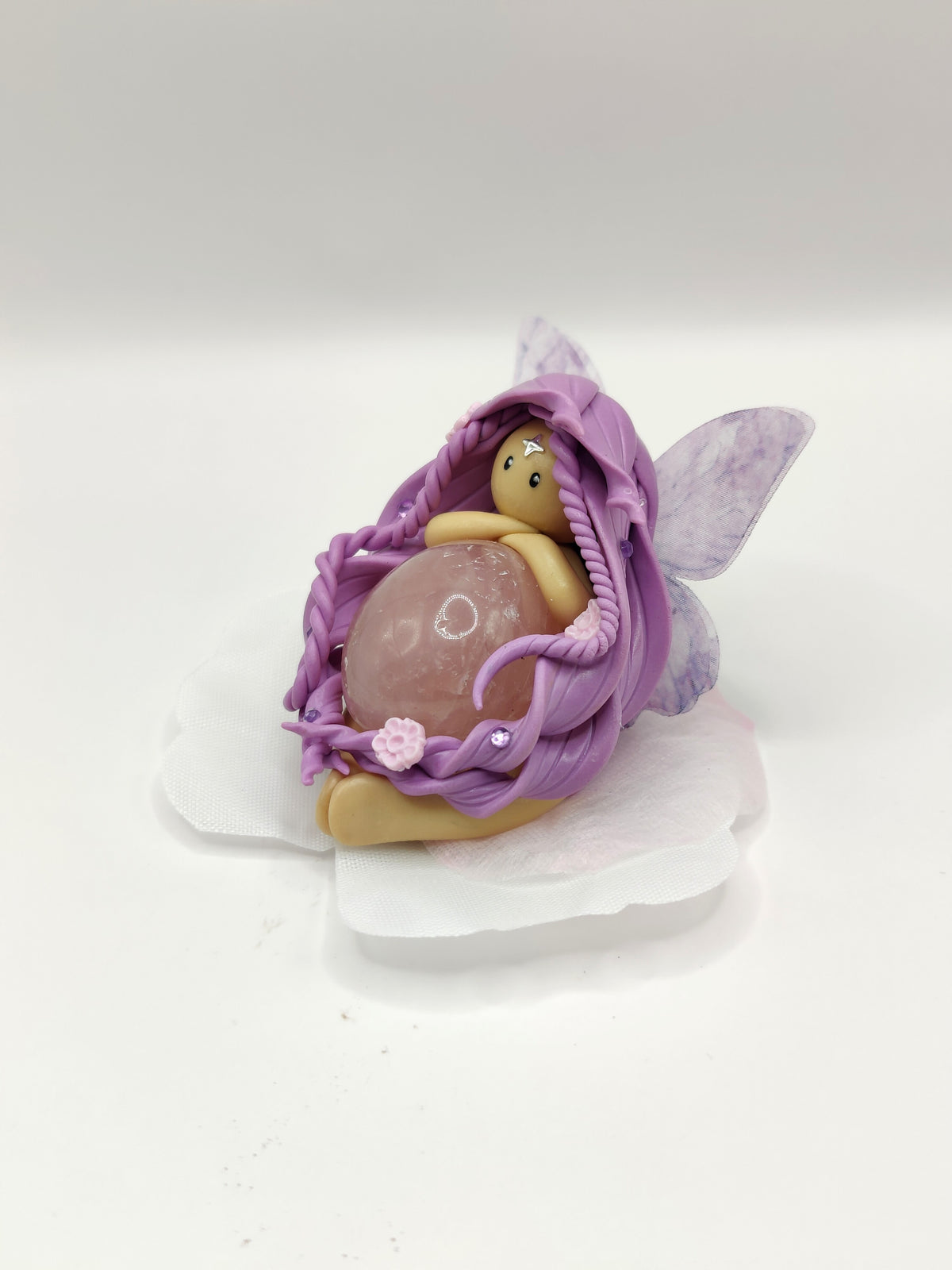 Fée des fleurs - Quartz rose