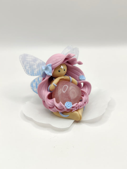 Fée des fleurs - Quartz rose