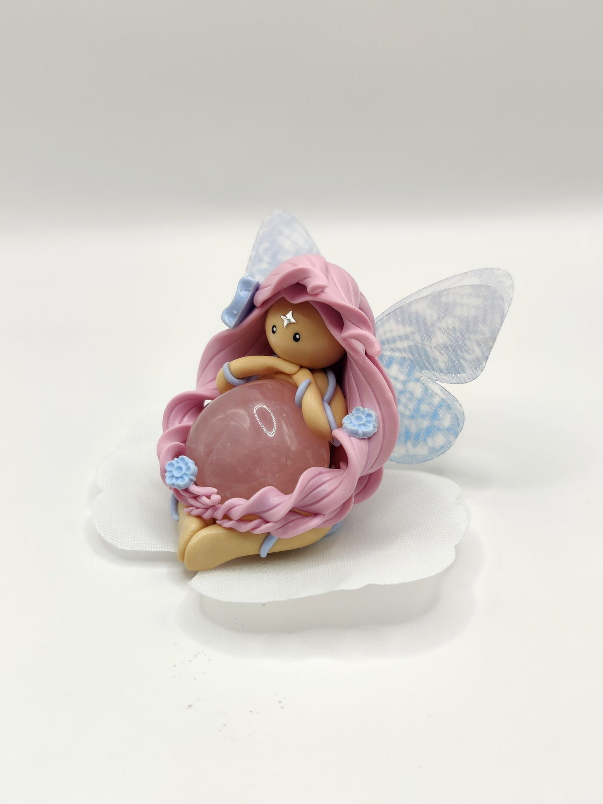 Fée des fleurs - Quartz rose