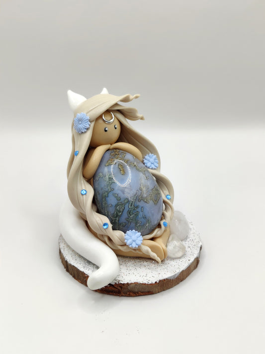 Renarde polaire - Agate mousse