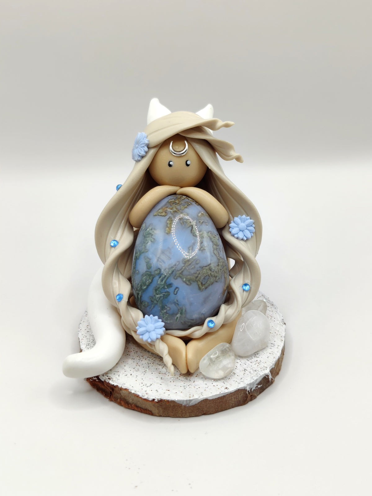 Renarde polaire - Agate mousse