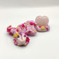 Dragon des fleurs - Cœur en quartz rose
