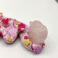 Dragon des fleurs - Cœur en quartz rose