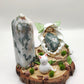Reine de la nature et son chat protecteur - Agate arbre