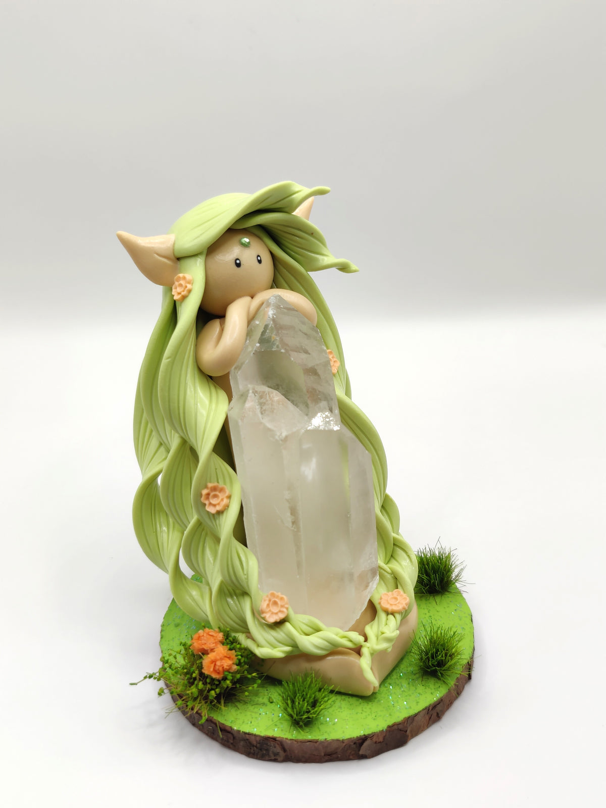 Elfe des forêts enchantées - Pointes de cristal de roche