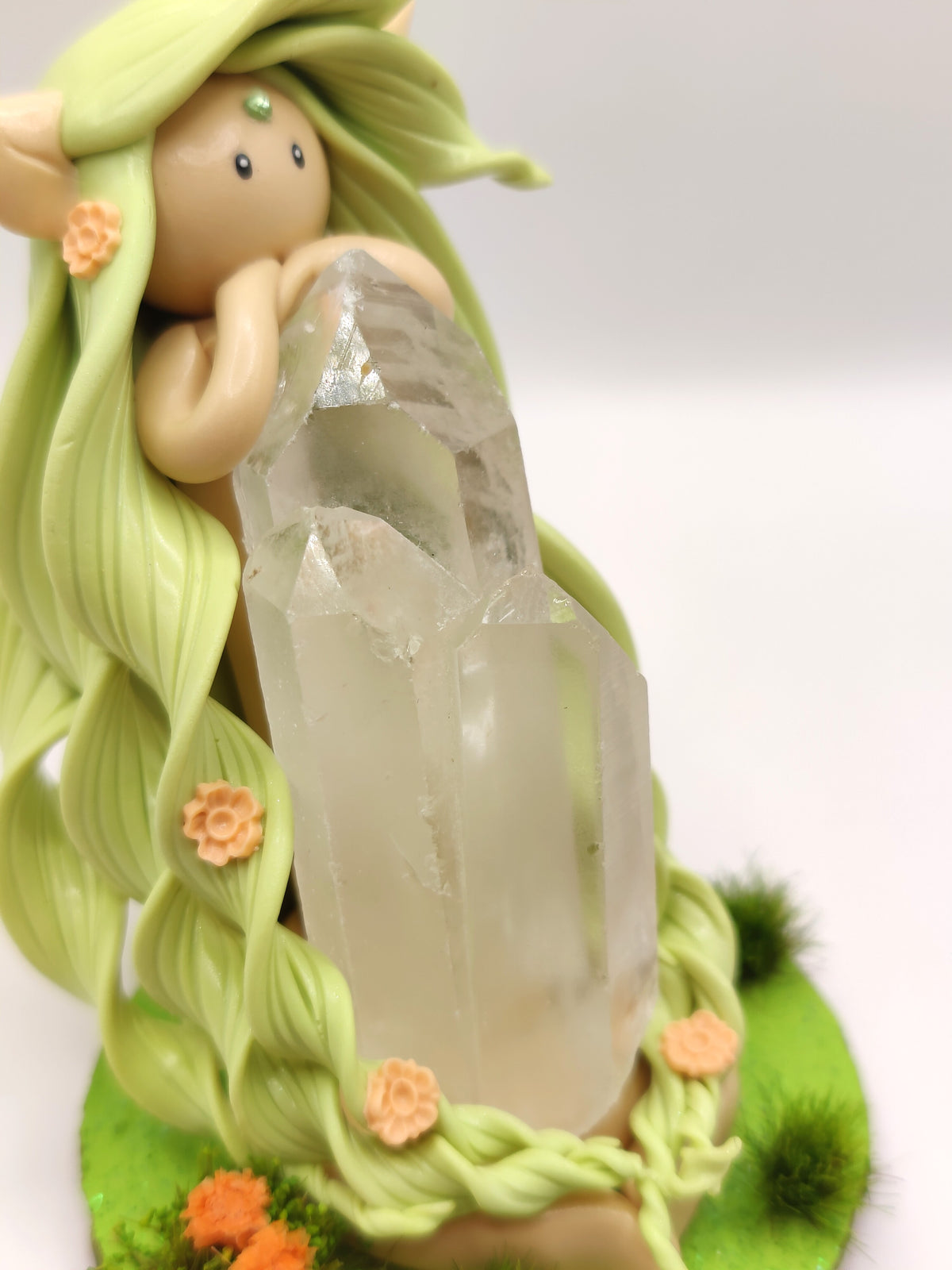 Elfe des forêts enchantées - Pointes de cristal de roche