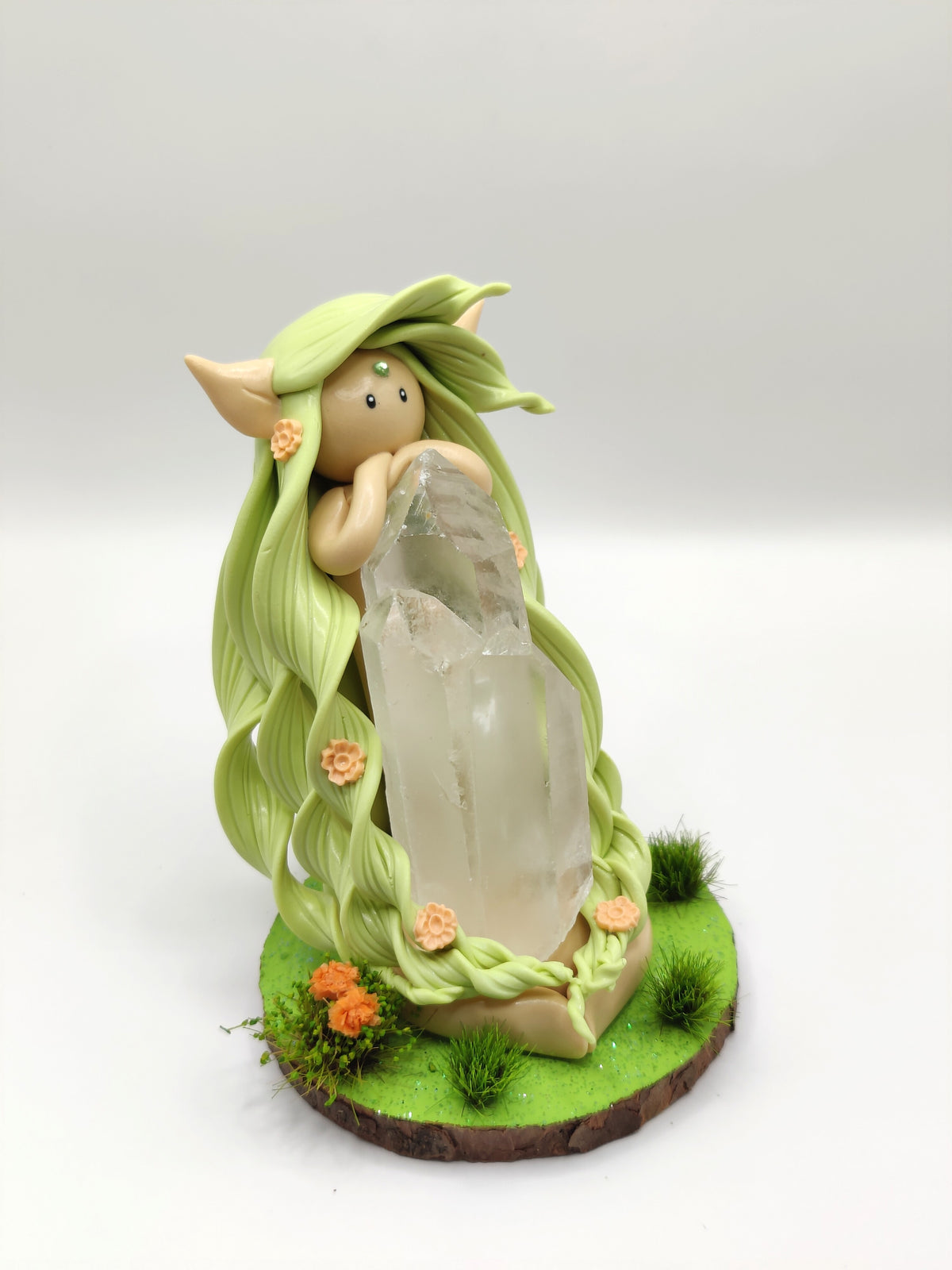 Elfe des forêts enchantées - Pointes de cristal de roche