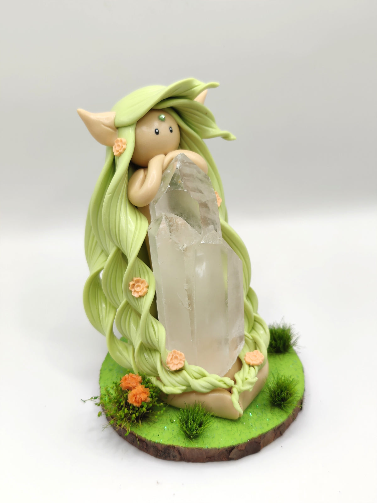 Elfe des forêts enchantées - Pointes de cristal de roche