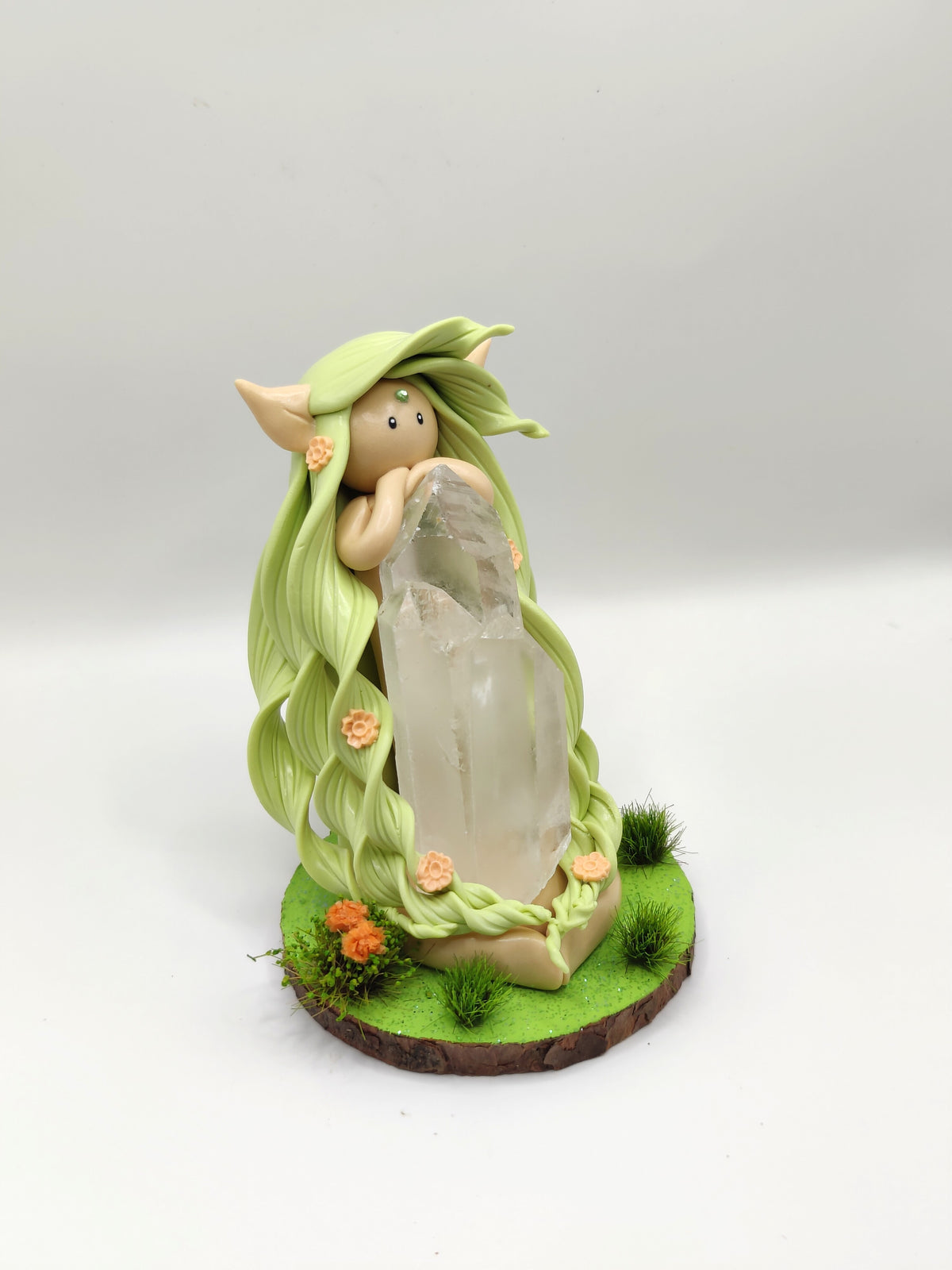 Elfe des forêts enchantées - Pointes de cristal de roche