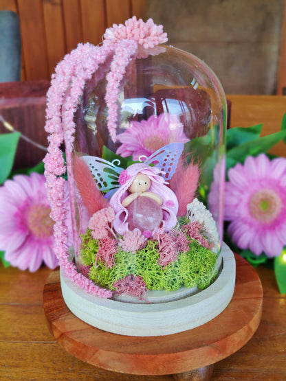 Fée des Jardins Enchantés - Quartz rose