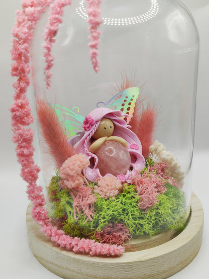 Fée des Jardins Enchantés - Quartz rose